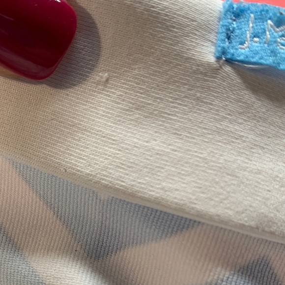 J. McLaughlin Catalina Cloth  Geometric Print 1/4 Zip Pullover Blue & Wh… - Picture 9 of 9